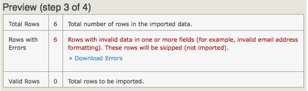 ImportPreviewErrs ImportPreviewErrs